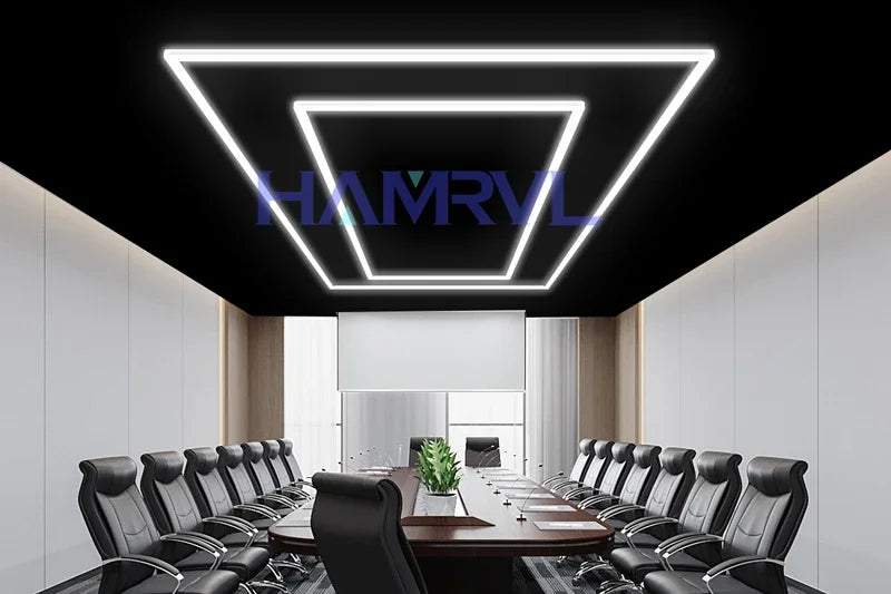 Honeycomb LED Rectangle Lighting Office Gym Desk Barber Workshop Ceiling pendant Light Color change Dimmable Garage Hexagon Lamp
