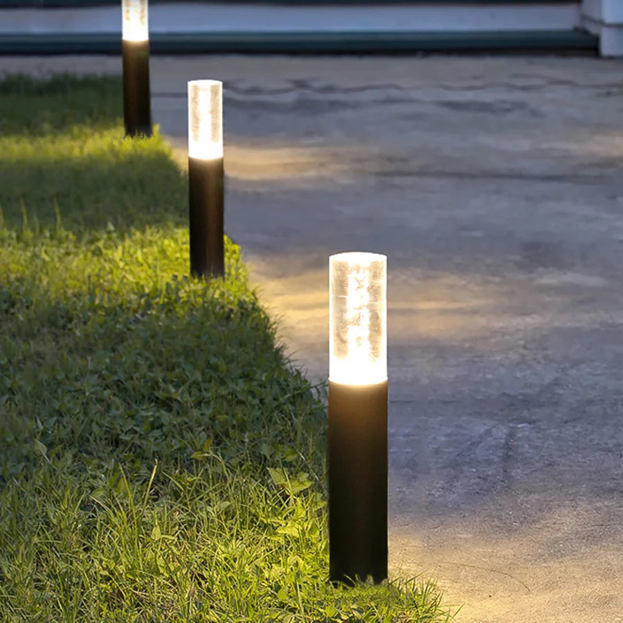 Outdoor Waterproof Acrylic LED Lawn Lamp 50/70CM Aluminum Pillar Garden Path Light Landscape Lawn Lights AC85-265V
