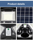 Solar Street Light 300W 400W 500W Waterproof Yard Lamp PIR Motion Sensor Garden Outdoor UFO Lighting with Remote