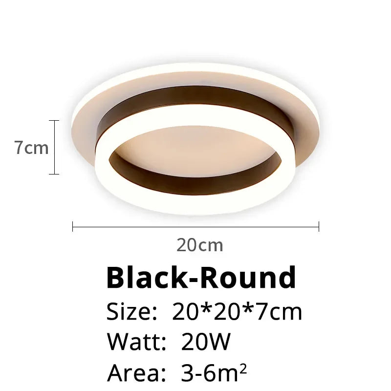 Modern LED Chandelier Indoor Lighting For Corridor Hallway Surface Mounted Acrylic Ceiling Light Dimmable Lamp Lustres HOME Deco