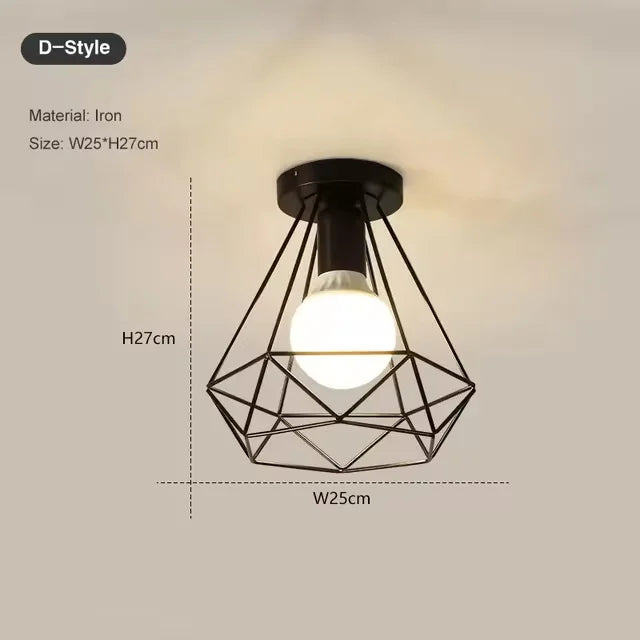 vintage industrial E27 ceiling lamp to enhance your living space. Perfect for adding beauty andNew Stylish, modern, retro