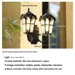 Outdoor Waterproof Wall Lamp For Garden Villa Gate Outdoor European-Style Courtyard Balcony Exterior Wall Lamp Retro Wall Lamp