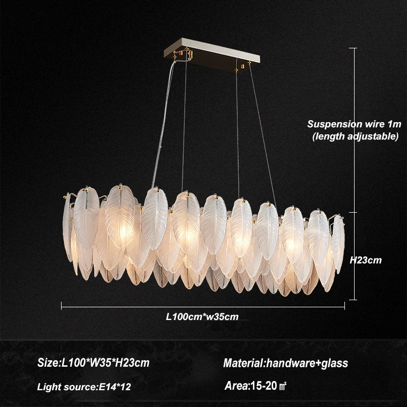 Modern dining room crystal chandelier kitchen LED ceiling chandelier living room crystal lamp home decor chandelier lighting