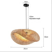 2026 Newest Bamboo Pendant Lamps Ceiling Lights Rattan Wicker Lustre Hand Knit Braiding Suspended Home Dining Braided Decor Hot