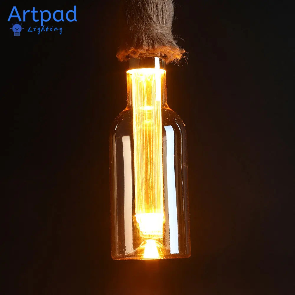 Retro Rustic Hanging Light for Bar Restaurant Decoration Hemp Rope Pendant Light E27 Bulb Glass Lampshade