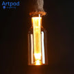Retro Rustic Hanging Light for Bar Restaurant Decoration Hemp Rope Pendant Light E27 Bulb Glass Lampshade