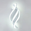 Curved Spiral Design LED Wall Lamp for Bedroom Bedside Corridor Living Room Staircase Corridor Lighting Fixture Home Decor Light