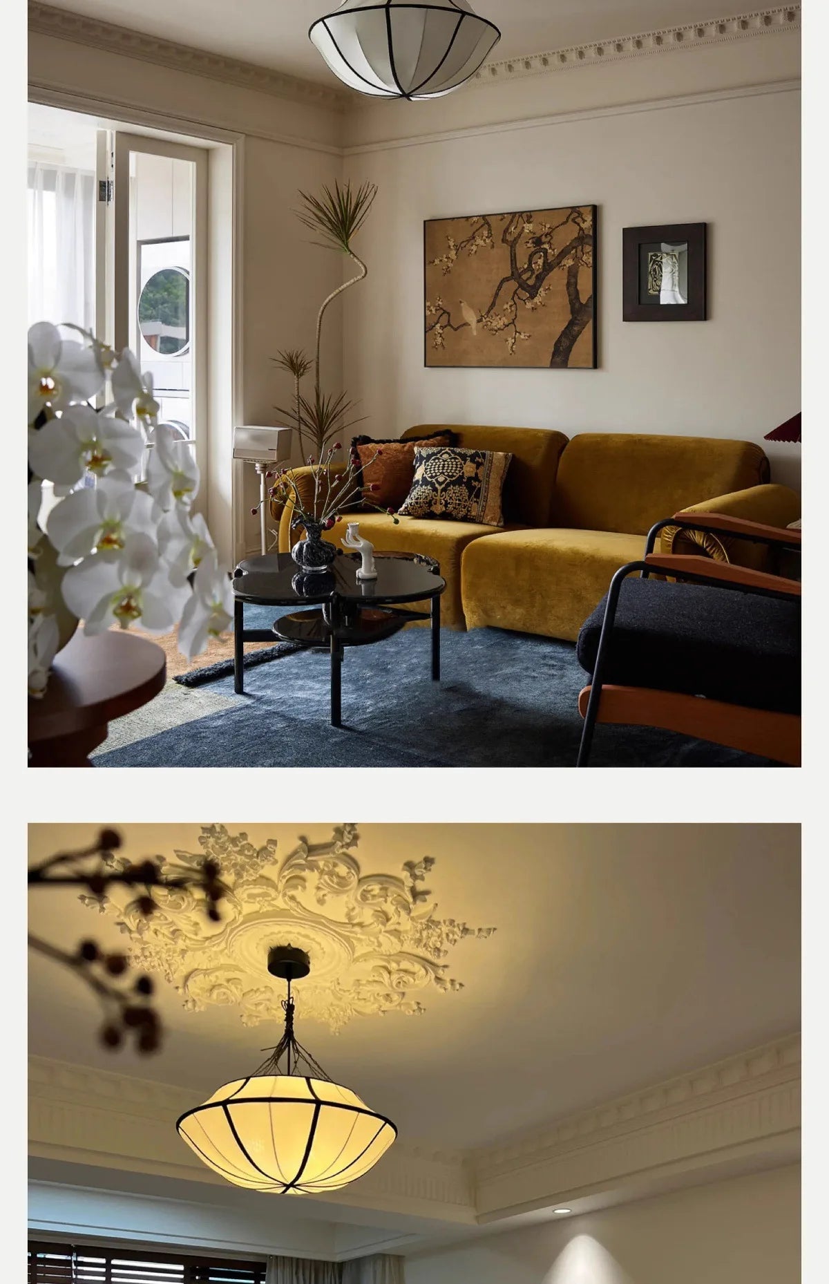 Japanese silk pendant light Art Decor Oi Soi ufo umbrella lamp LED chinese lantern Living Room Study office unique bedroom light