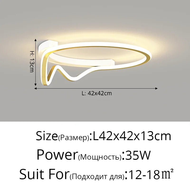 Villa Office LED Chandelier New Shape For Foyer Bedroom Dining Room Studyroom Hotel Restaurant Living Room Kitchen Indoor Lamp
