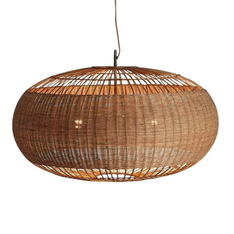 Wabi sabi Rattan Lamp japanese hand-woven bamboo light Living room Restaurant kitchen hanging lamp dining table lantern lamp