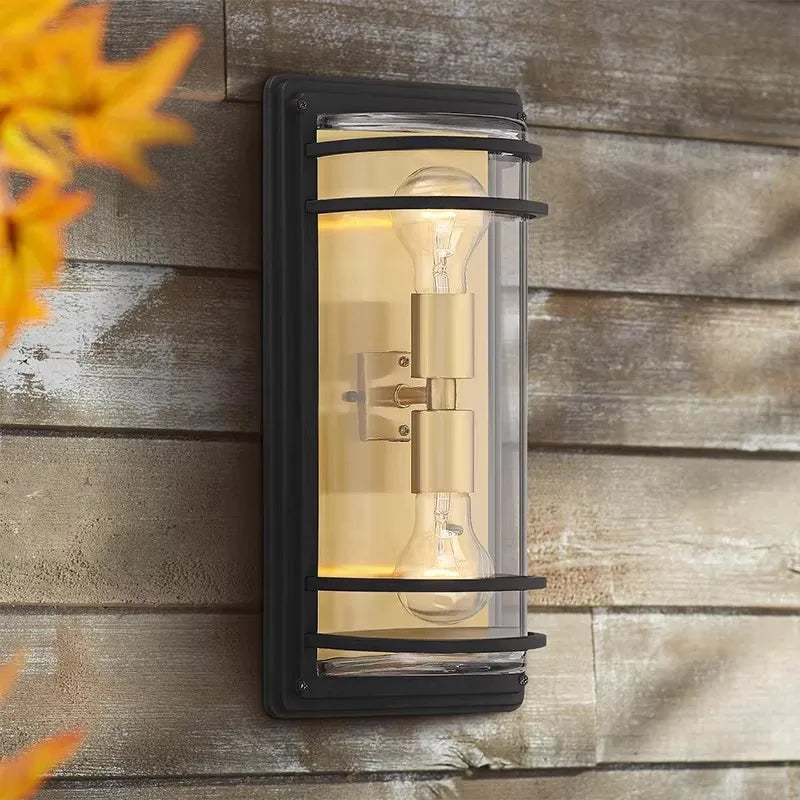 Outdoor Waterproof Wall Lamp - All Aluminum Moisture-Proof Decorative Lighting for Balcony Entrance Door Courtyard Garden