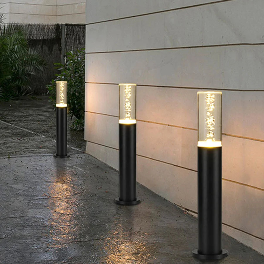 Outdoor Waterproof Acrylic LED Lawn Lamp 50/70CM Aluminum Pillar Garden Path Light Landscape Lawn Lights AC85-265V