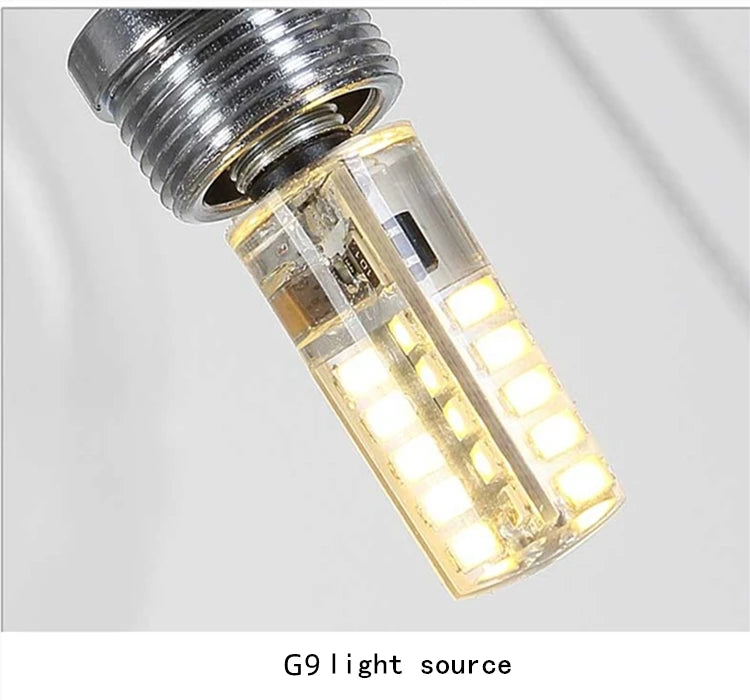 Nordic luxury White Magic bean Design glass LED Chandelier Lighting lustre Hardware Ceiling Duplex staircase Attic luminaire