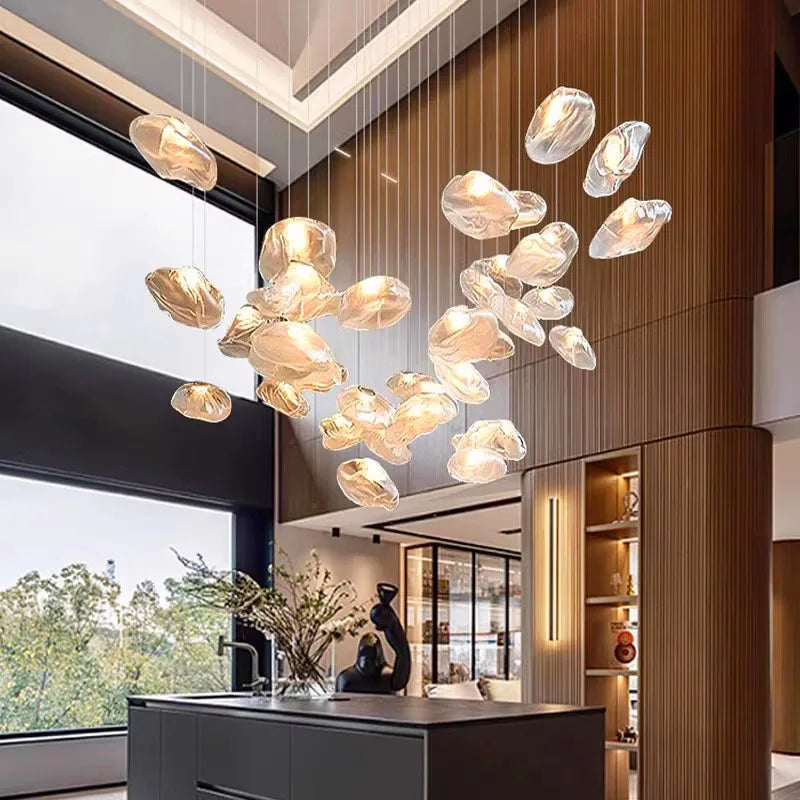 Nordic home decoration, stair chandelier, living room and dining room Pendant lights, ceiling light, indoor lighting