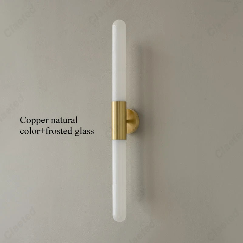 European-style New LED Glass Wall Lamp Living Room Corridor Stairs Study Bedroom Bedside Decorative Lighting