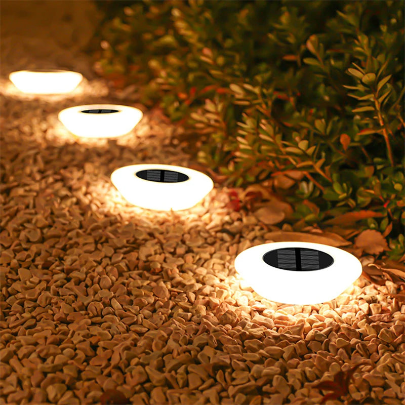 1/4PCS Solar Outdoor Lights 14LED Waterproof Lawn Lamp,360° Floor Lighting  for Garden Yard Driveway Patio Camping Summer Decor