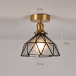 Modern Pendant Ceiling Lamp with Glass Shade for Kitchen Aisle Balcony Bedroom Home Art Deco Led Ceiling Lights Fixtures E27