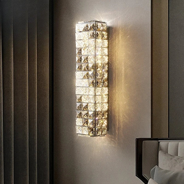 Crystal LED Wall Lights High-end Modern Interior Wall Lamps Bedside TV Background Restaurant Decor Lighting Fixtures