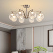 Modern LED Glass Ball Chandeliers Living Room Dining Table Salon Chandelier Bedroom Ceiling Chandelier Home Decoration Lighting