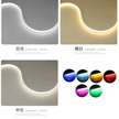 1-10M LED Neon Rope Tube Recessed Silicone Diffuser Channel For WS2811 RGB Indoor Decor Outdoor Waterproof Flexible Strip Light