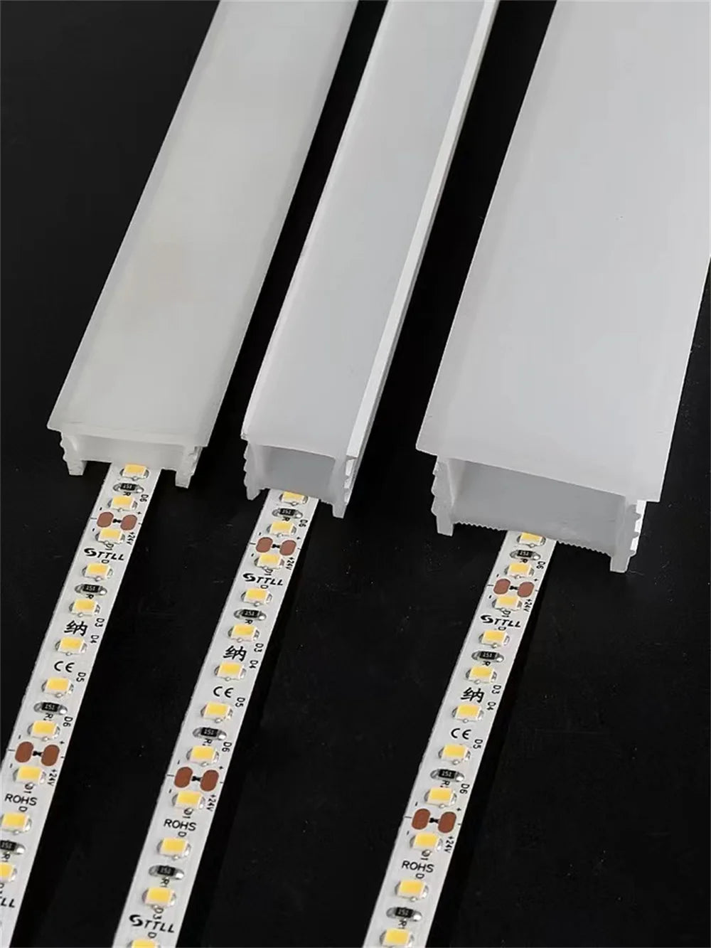 1-10M LED Neon Rope Tube Recessed Silicone Diffuser Channel For WS2811 RGB Indoor Decor Outdoor Waterproof Flexible Strip Light