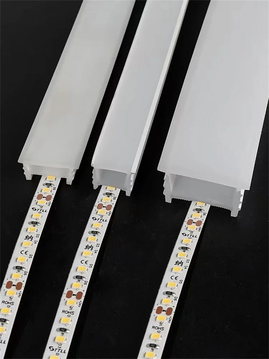 1-10M LED Neon Rope Tube Recessed Silicone Diffuser Channel For WS2811 RGB Indoor Decor Outdoor Waterproof Flexible Strip Light