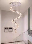 Modern home decoration crystal chandelier, stair Pendant lamp, living room Pendant lights, interior lighting