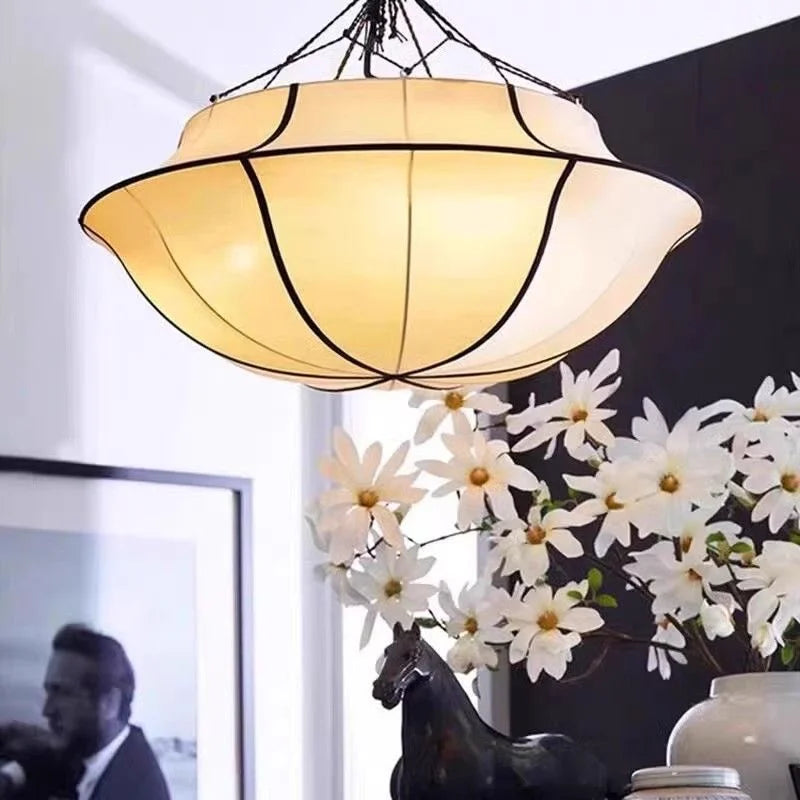 Japanese silk pendant light Art Decor Oi Soi ufo umbrella lamp LED chinese lantern Living Room Study office unique bedroom light