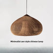 Japanese Wabi-Sabi Rattan Pendant Light - Hand-Woven E27 Boho Lamp for Restaurant Coffee Shop Dining Room Kitchen Island