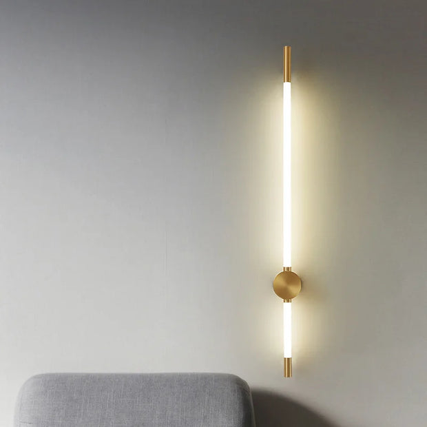 Modern LED Long Wall Lights for Bedroom Lighting Living Room Background Decorate Stairs Lamp Hotel Black Gold Sconce Fixtures