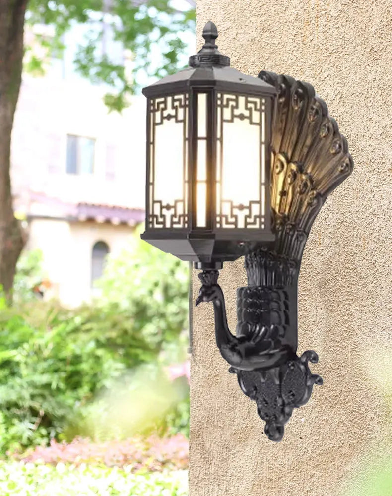 European Style Outdoor Entrance Villa Balcony Waterproof Retro Courtyard Terrace Wall Light
