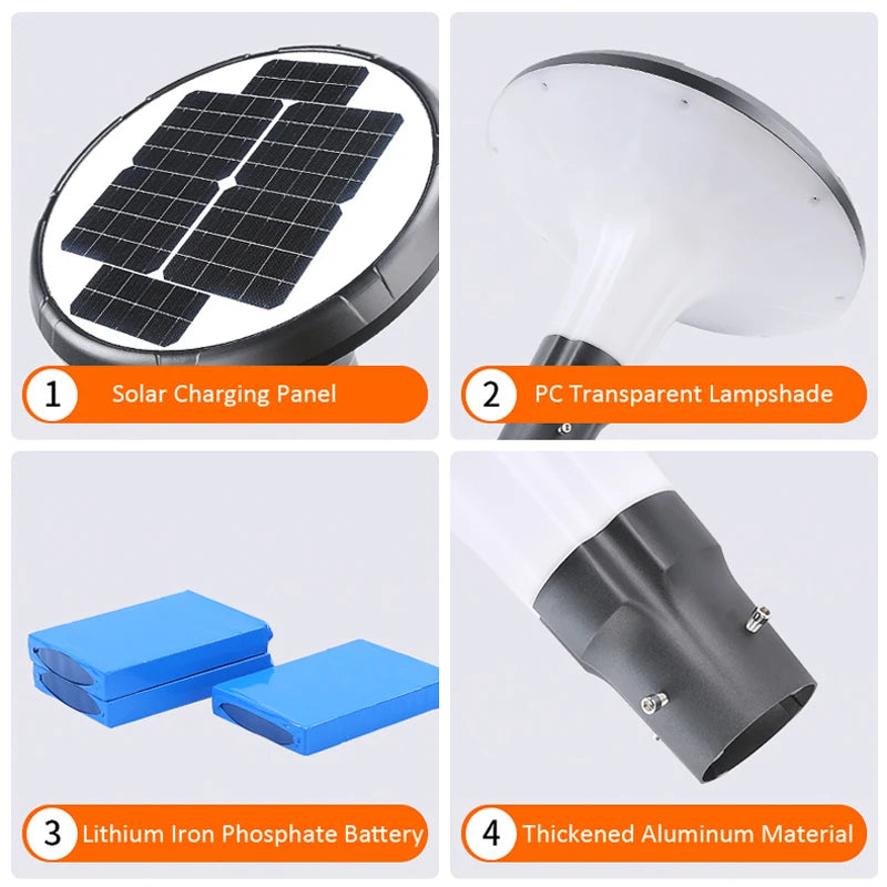 Modern Aluminum Garden Lamp Outdoor Ultra-Bright Home Outdoor Waterproof Garden Villa Community Park Landscape Street Light