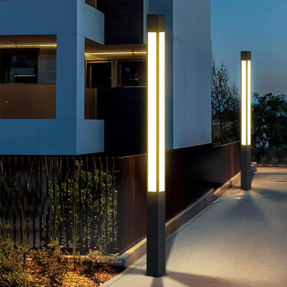 30W IP65 Waterproof Light Emitting Diode Garden Light Modern Outdoor Lighting Column Light Aluminum Popular Column