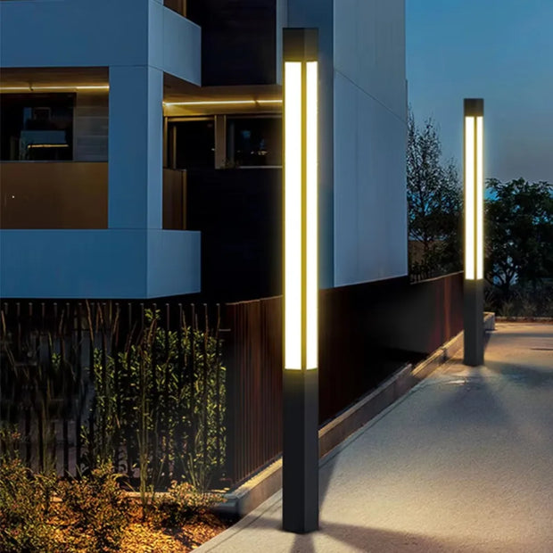 30W IP65 Waterproof Light Emitting Diode Garden Light Modern Outdoor Lighting Column Light Aluminum Popular Column
