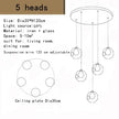 Nordic luxury White Magic bean Design glass LED Chandelier Lighting lustre Hardware Ceiling Duplex staircase Attic luminaire