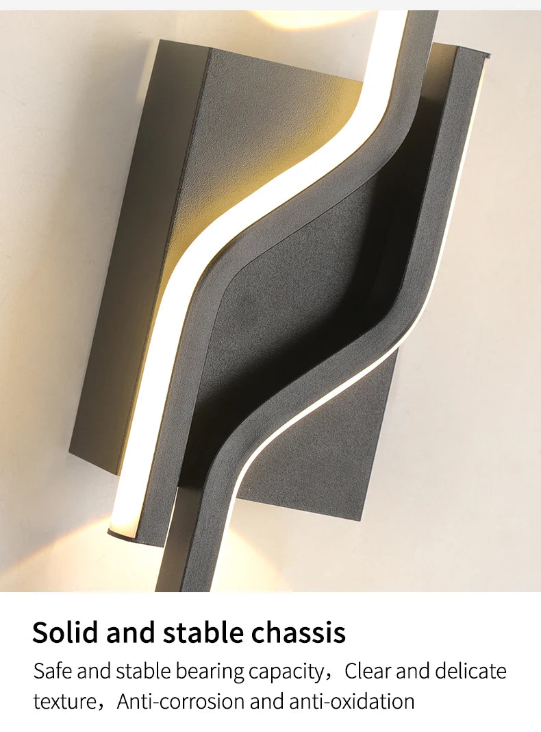 Modern LED Wall Light Minimalist Vertical Light Fixture Sleek Black Sconce For Living Room Bedroom Hallway Indoor Lighting Decor