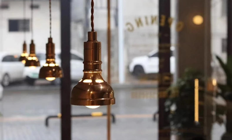 American Chrome restaurant Dining rooom Chandelier light aisle coffee shop cafe bar Club Kitchen table pendant light Bedroom Lam