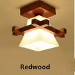 Solid wood ceiling lamp balcony American Scandinavian new chinese aisle corridor light LED Ceiling Lights