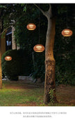 Outdoor Japanese Waterproof Rattan Villa Courtyard Hanging Lamp Garden Dining Room Woven Pendant Light Living Room Home Decor