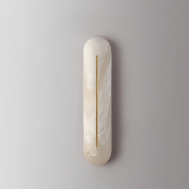 Italian Wall Lamp Natural Marble Bedside LED Light for Bedroom Villa Entryway Hallway Living Room Indoor Decorative Lighting