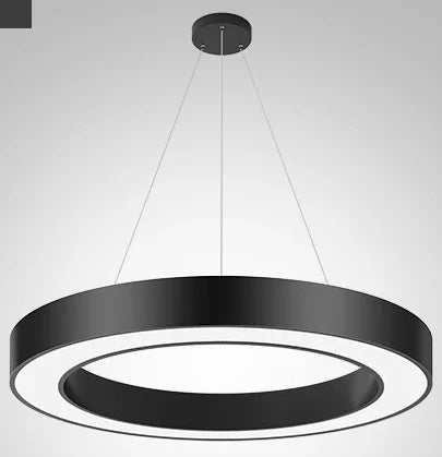 LED round Ring Chandelier Industrial Style for Office Shop Lobby Circle Engineering Lighting Fixture
