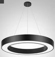 LED round Ring Chandelier Industrial Style for Office Shop Lobby Circle Engineering Lighting Fixture