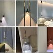 Bedroom Bedside Pendent Lamp Nordic Modern Living Room Study Decoration Simple Creative Light Luxury Bar Glass LED Chandelier