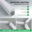 6500K  LED tube combination rectangular sleeve lamp made of PC material,lightweight For garage light,barber shop bedroom