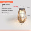 Solar Lights LED Floor Lamp Outdoor Waterproof Solar Energy Imitation Rattan Ambient Lamp Villa Gate Garden Courtyard lighting
