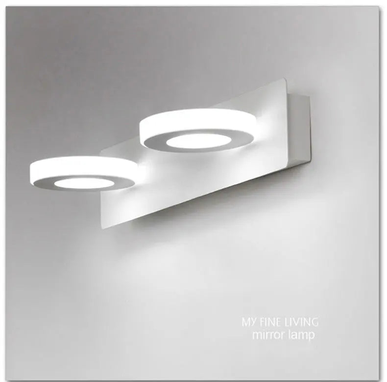 Modern Stair Led Wall Lamp Kitchen Bathroom Mirror Light Fixture Decor Bedroom Home Lighting White Metal Acrylic Sconce 110-220V