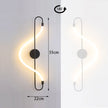 TINLAIBOR Minimalist designer's Wall lamp Living room Background wall Staircase decoration music notation Wall lamps Bedhead