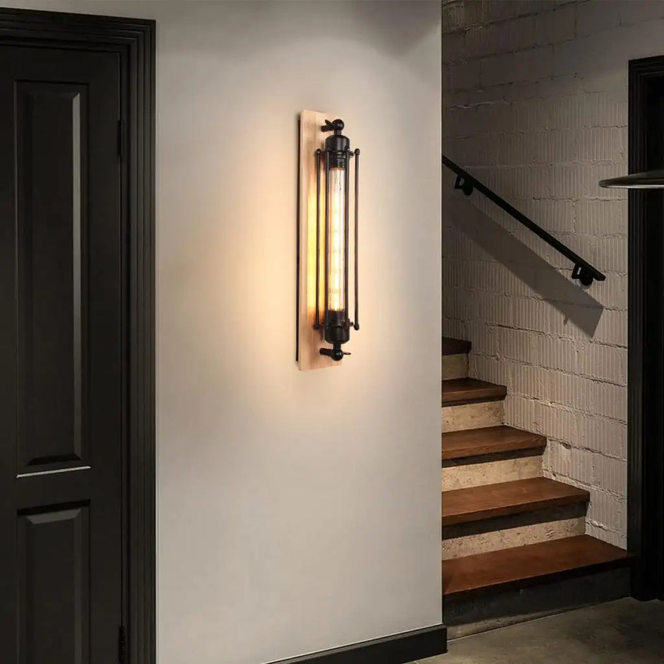 Retro Industrial Iron Wall Light Corridor Staircase Restaurant Loft Wall Sconce Bedroom Bedside Lamp Home Decor Indoor Lighting