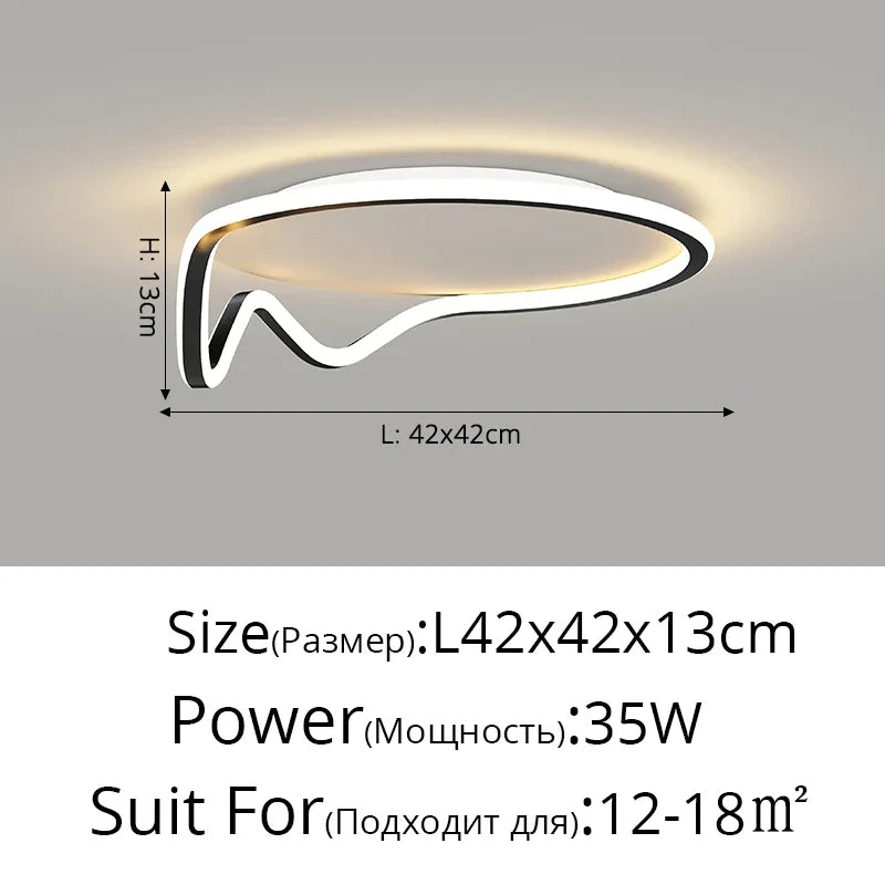 Villa Office LED Chandelier New Shape For Foyer Bedroom Dining Room Studyroom Hotel Restaurant Living Room Kitchen Indoor Lamp
