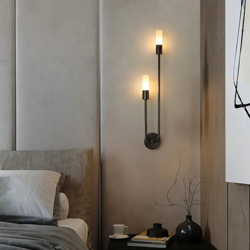 Black Gold LED Wall Lamps with G9 Light Bulb for Bedroom Bedside Interior LED Wall Lights Wall Sconce for Corridor Foyer Kitchen
